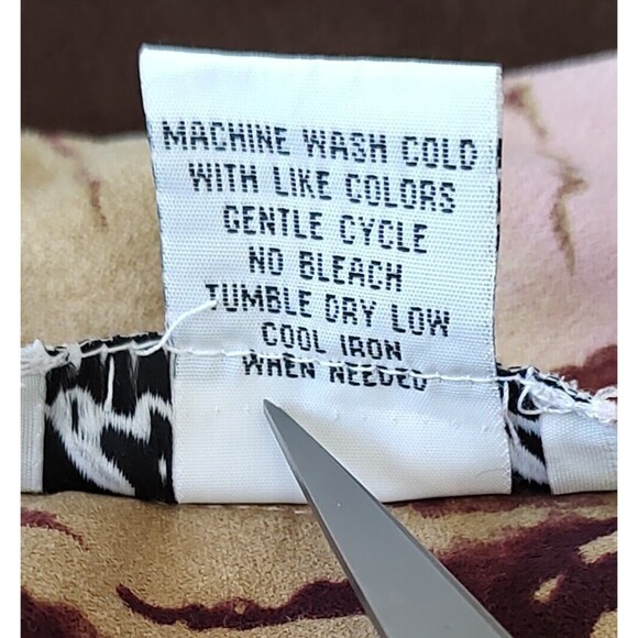 Birch Hill Full Zip Jacket Size L Animal Print Tan Pink Faux Suede Pockets - Picture 8 of 8